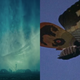 Mothra unfurls her wings in King of the Monsters, and takes to the skies in Mothra.